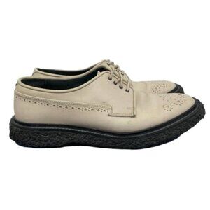 Adieu Paris Beige Black Brogue Casual Dress Shoes Size 10-10.5